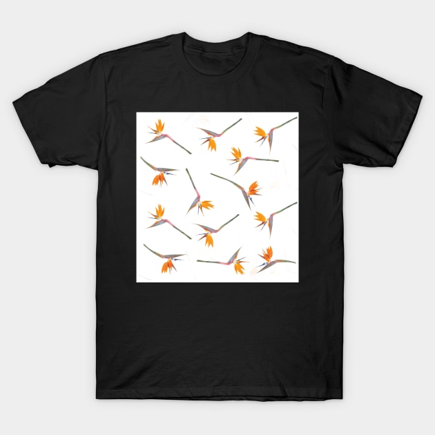 Bird of Paradise Pattern T-Shirt by alohaportraits